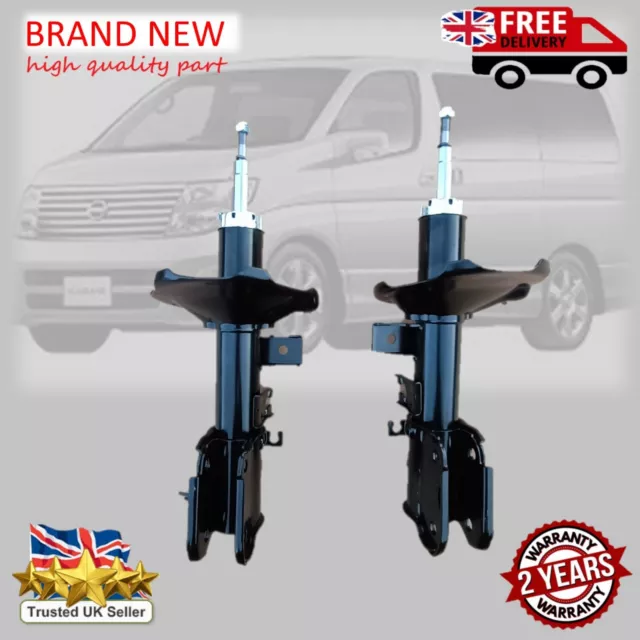 Compatible With Nissan Elgrand E51 Front Shock Absorber Suspension Pair New