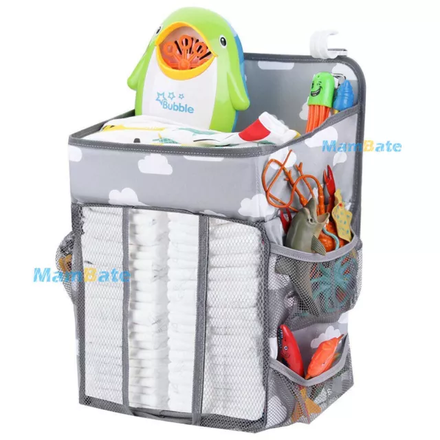 Baby Hanging Crib Organizer Nappy Diaper Changing Storage Caddy Bag Organiser