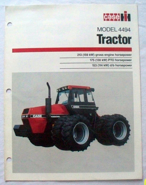 Case International IH 4494 Tractors Sales Brochure