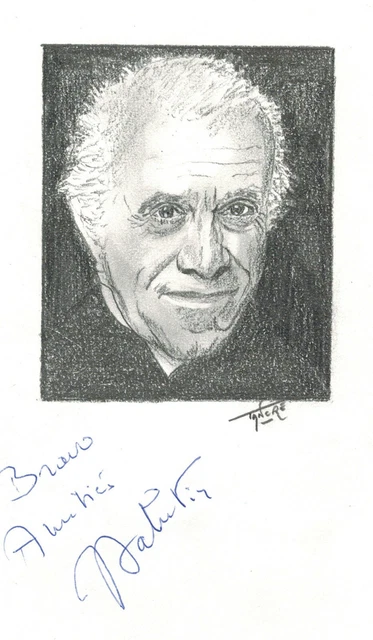 PORTRAIT ORIGINAL DE Jacques BALLUTIN avec sa dédicace authentique EUR