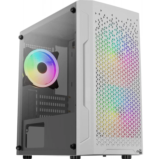 CASE PC AEROCOOL Mini Tower Trinity Mini V3 2X140MM+120MM ARGB Bianco ...