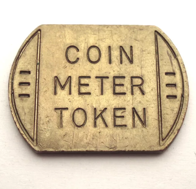 Vantage Brass Oddly Shaped Mystery Token Says Coin Meter Token