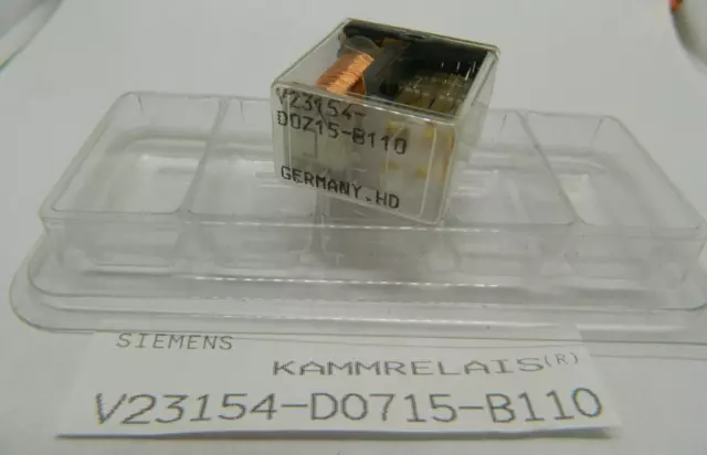 1x Siemens Kammrelais V23154-D0715-B110 ELEKTROMECHANISCHES RELAIS