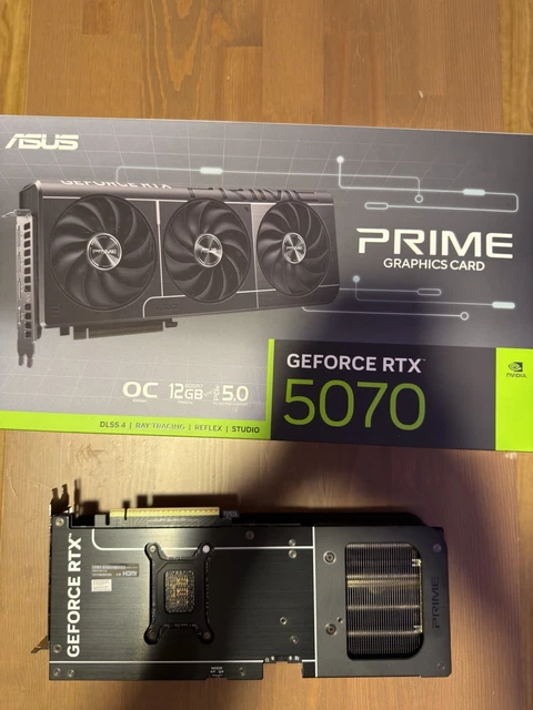 Placa de Vídeo RTX 5070 Asus Prime 12GB GDDR7 NVIDIA GeForce GPU