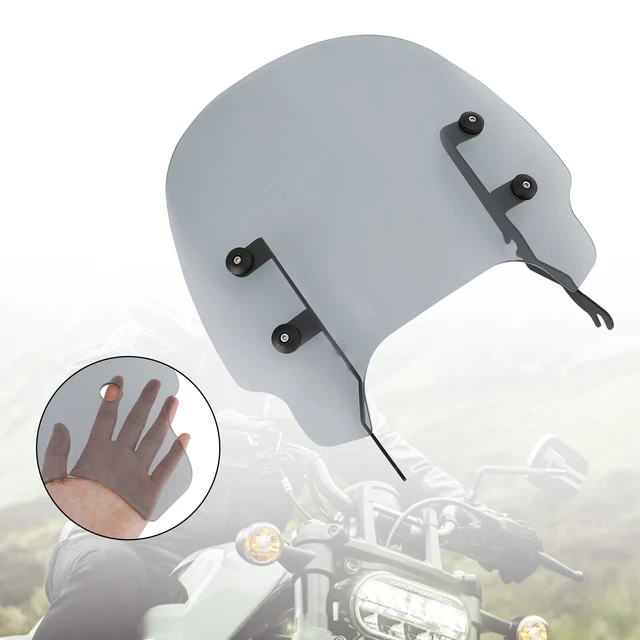 ABS Motorcycle Windshield WindScreen fit for Sportster S RH1250 21-2022 Gray Y8