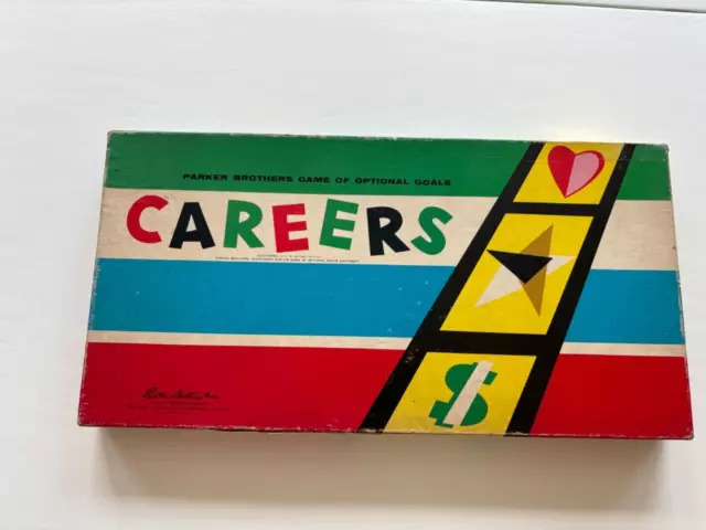 Vintage 1958 Careers Board Game Parker Brothers Complete