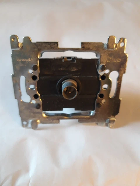 Prise TV Simple Arnould 65029 Club - Support Métal Gris - Neuf En Boîte