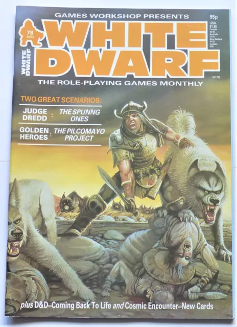 White Dwarf monthly magazine vintage 1980's multi-listing #38-87