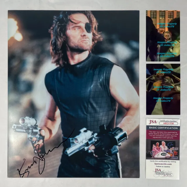 Kurt Russell Signed Autographed ESCAPE FROM NEW YORK 11x14 Photo EXACT Proof JSA