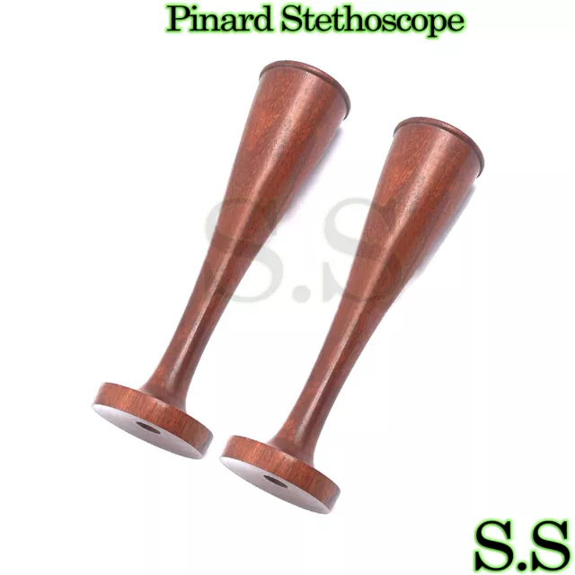2 Pinard Stethoscope Wooden Surgical Instruments Gyno