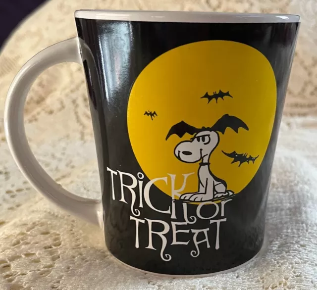 CUP MUG SNOOPY Mug Peanuts Black Yellow HALLOWEEN