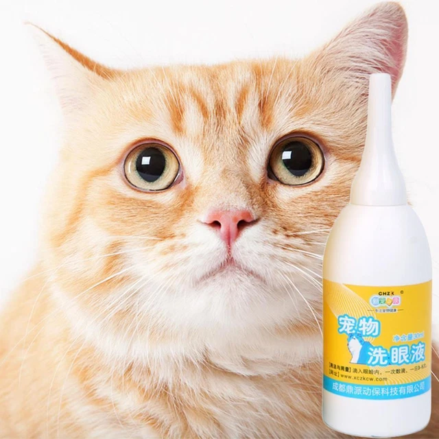 Pet Dog Cat Eye Drops Anti-Inflammatory Tear Stain Improve Conjunctivitis E9M4