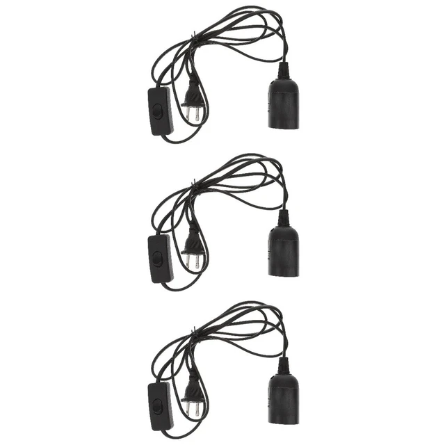 6 PCs Anhänger Leichtkabel hängende Lichtkabel Glühbirne Steckverlängerung US