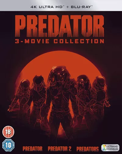 Predator Trilogy (4K UHD Blu-ray) Topher Grace Arnold Schwarzenegger Bill Paxton