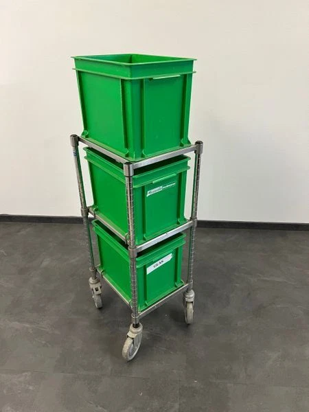 Metro Metalwagen Lagerwagen Wagen Kleinteilewagen Chrom