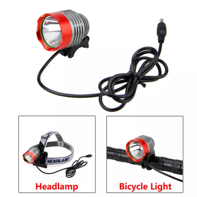 XM-L T6 LED Fornt Mountain Cycling Bicycle Bike Light HeadLight Battery Bright