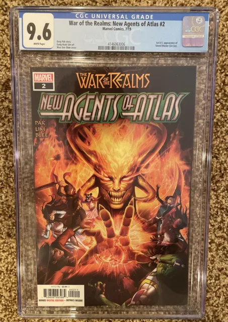 War Of The Realms: New Agents Of Atlas #2 CGC 9.6 1st Full Sword Master