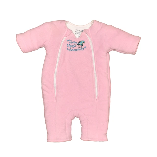 BABY MERLIN'S $40 The Magic Traje de Dormir Rosa Microvellina Bebé Grande 18-21 libras