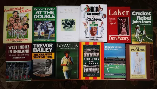 Cricket Books A Large Range of 23 Stars & Writers