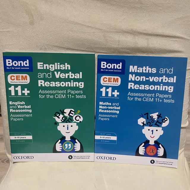 BOND 11+ MATHS Non-verbal Reasoning English Verbal Assessment Papers ...