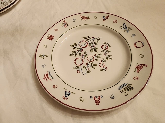 Five Golden Rings Johnson Bros TWELVE 12 DAYS OF CHRISTMAS Dinner Plate 10"