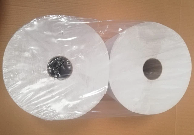 lot de 2 bobines papier d'essuyage d'atelier blanc pasta