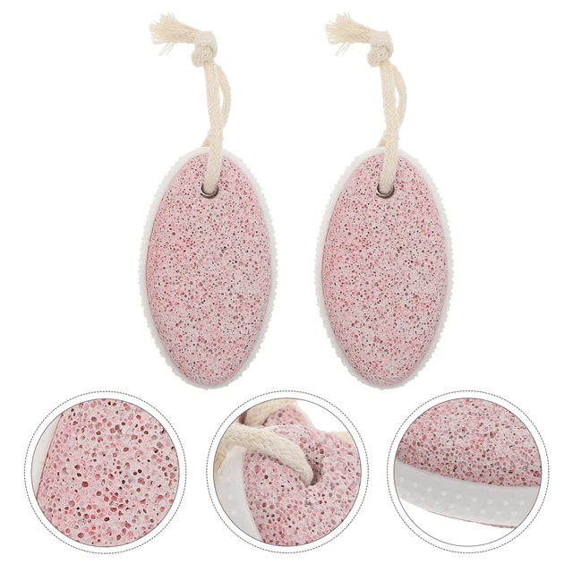 2 Pcs Stepping Stone Hard Skin Scrubber Dead Skin Pumice Foot File Natural