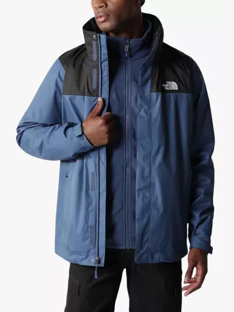 The North Face Evolve II Triclimate 3-in-1 Waterproof Men's Jacket, Blue/Black