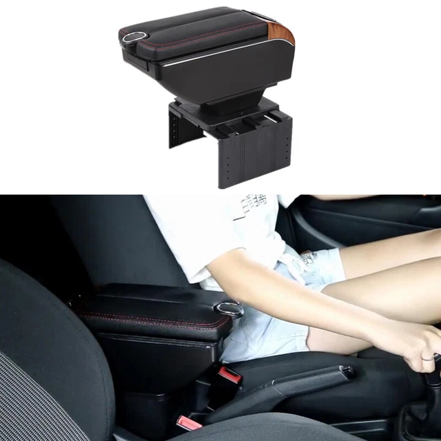 7-USB Charging Car SUV Dual Opening Armrest Box Central Console Cup Holder US