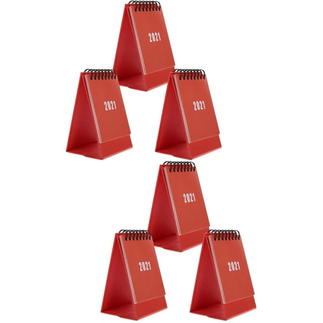 6 PCS Spiralkalender 2022 Haushaltskalender Schreibtischkalender Schulkalender