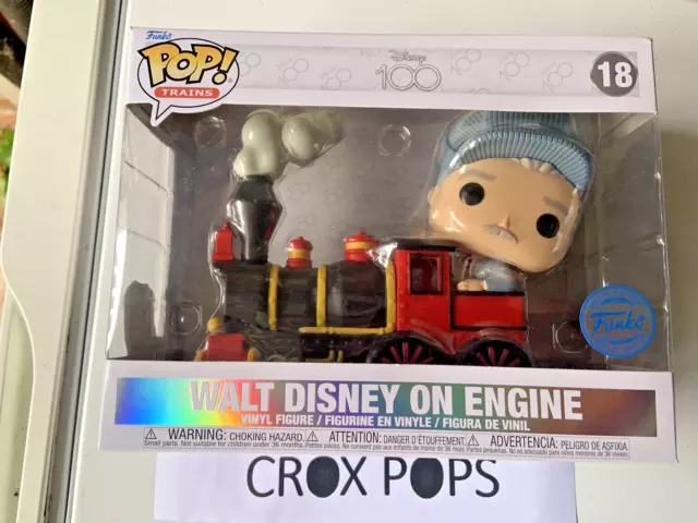 Walt Disney On Train Engine FE 18 Funko Pop Vinyl New in Mint Box