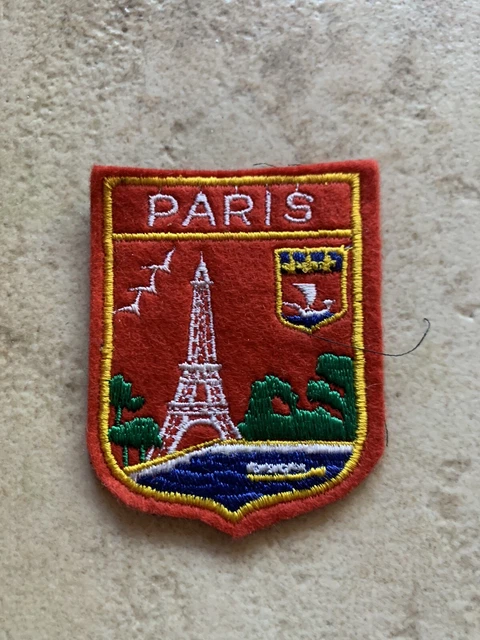 Patch Brodé Thermocollant Tour Eiffel Paris – Pour Sac à Dos, Veste Moto, Casquette – Neuf