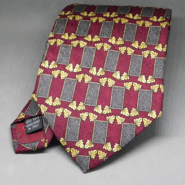 Valentino Men's  necktie 100% Silk Made in Italy