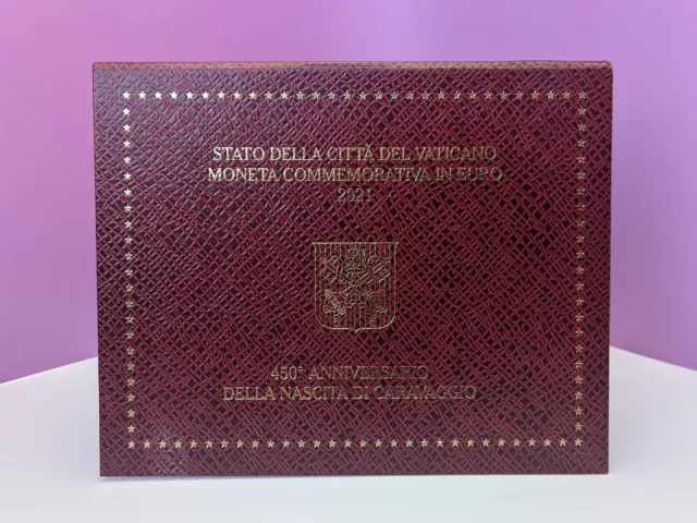 2 Euro Gedenkmünze Vatikan "450. Geburtstag von Caravaggio" 2021 BU / Stgl.