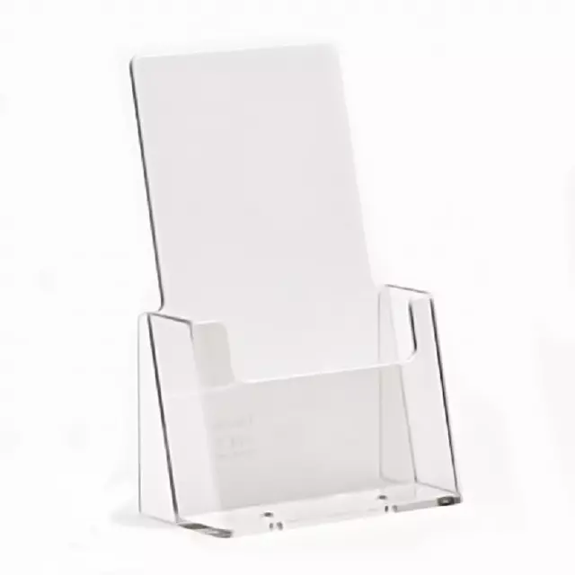 LEAFLET HOLDERS A4, A5 & DL (1/3rd A4) COUNTER STAND CLEAR PLASTIC MENU DISPLAYS