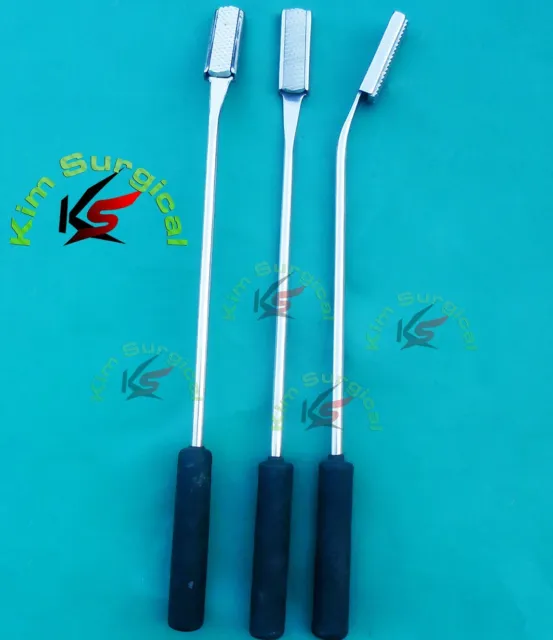 3Pcs Set Float Rasp Down Up Straight Equine Veterinary Dental Tools Equipment