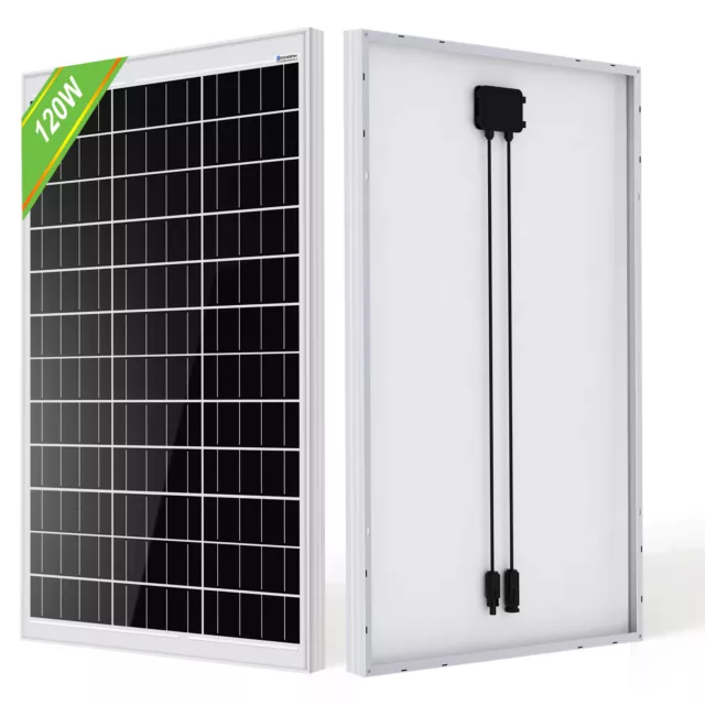 120W 12V Solarpanel 100W Solarmodul Monokristallin für Solarpanel Kit Garten