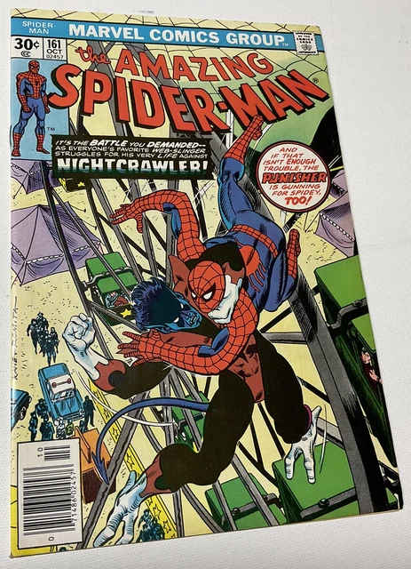 The AMAZING SPIDER-MAN 161 OCT 1976 MCU Marvel Comic Book NIGHTCRAWLER