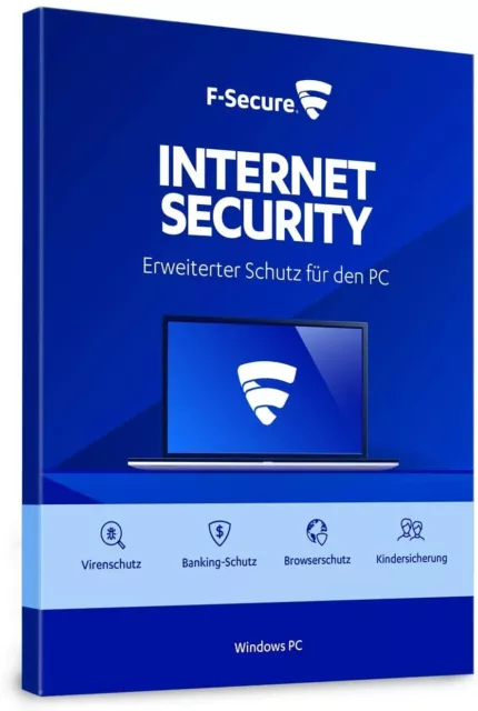 F-Secure Internet Security 2022 1, 3 oder 5 Geräte 1, 2 oder 3 Jahre Download