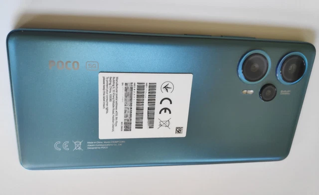POCO F5 5G BLUE 12/256 Go XIAOMI model 23049pcd8G Chargeur 67W batterie ...