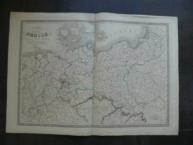 carte de prusse dressée par pierre tardieu 1840