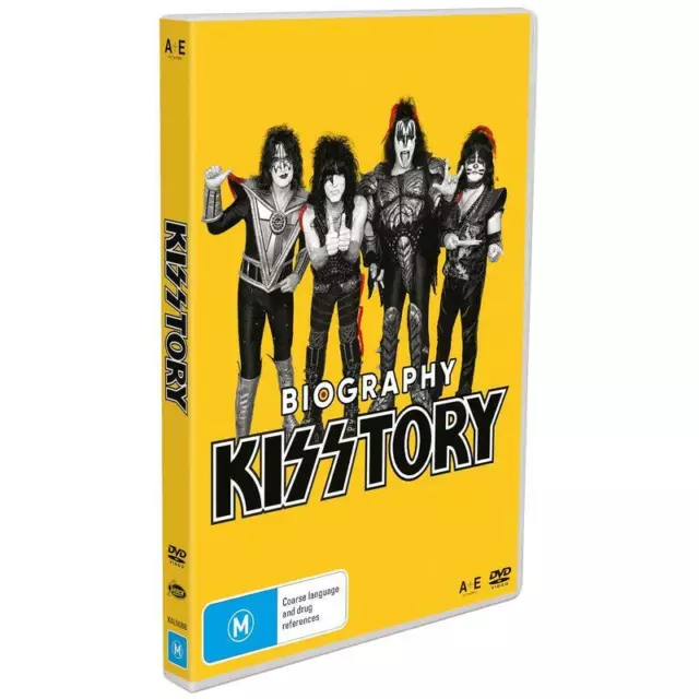 Kiss Kisstory Official A&E Documentary (2022) Brand New Sealed Region 4 Dvd