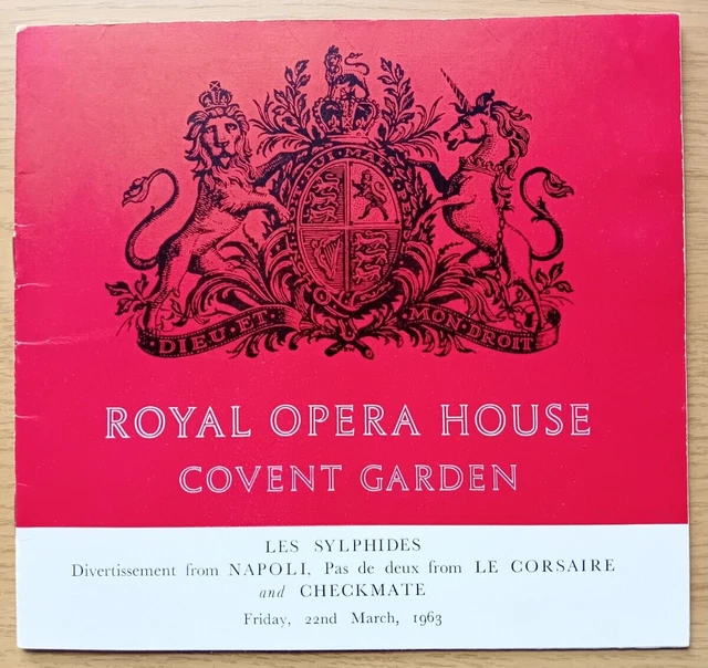 ROYAL OPERA HOUSE Programme. Le Corsaire. Rudolf Nureyev / Margot