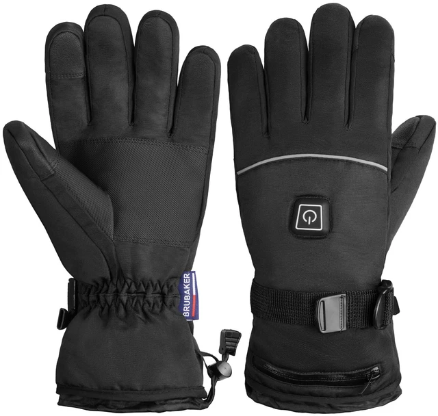 BRUBAKER Gants Chauffant Électrique Rechargeable Imperméable Sport Hiver Moto 2