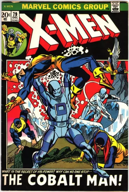 X-Men 79 Vf+ 8.5 High Grade Cyclops Iceman Beast Marvel Girl Bronze 1972 Bin