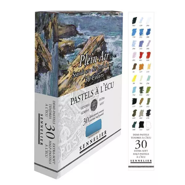 Seaside Set of 30 - Sennelier Soft Half Pastels Set