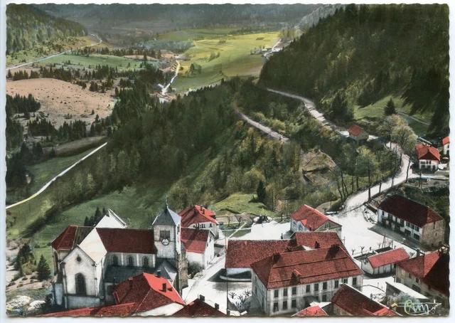 Cpsm / Carte Postale // Le Doubs Jougne Et La Vallee De La Ferriere Vue Aerienne