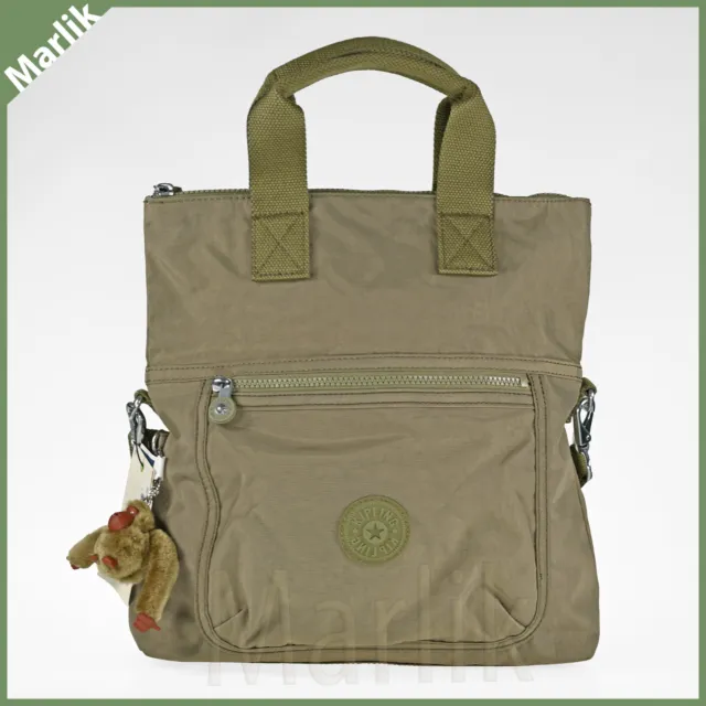 Kipling Eleva Convertible Nylon Crossbody Shoulder Tote Bag, Hiker Green, NEW