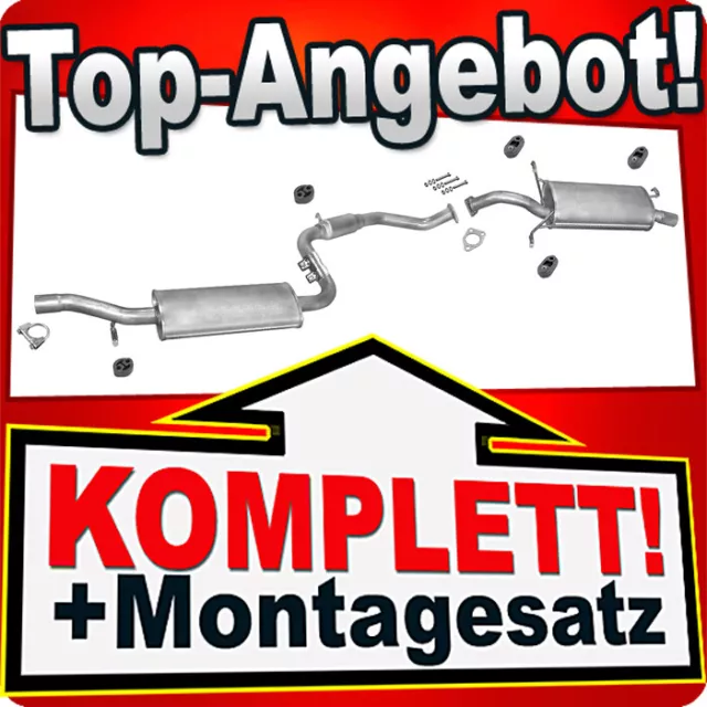 Auspuff für VOLVO S40 I & V40 1.6 1.8 1996-2000 Auspuffanlage