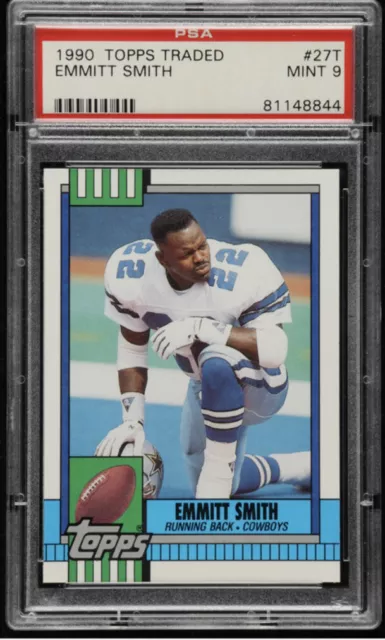 1990 Topps Traded Emmitt Smith Dallas Cowboys #27T Football Card